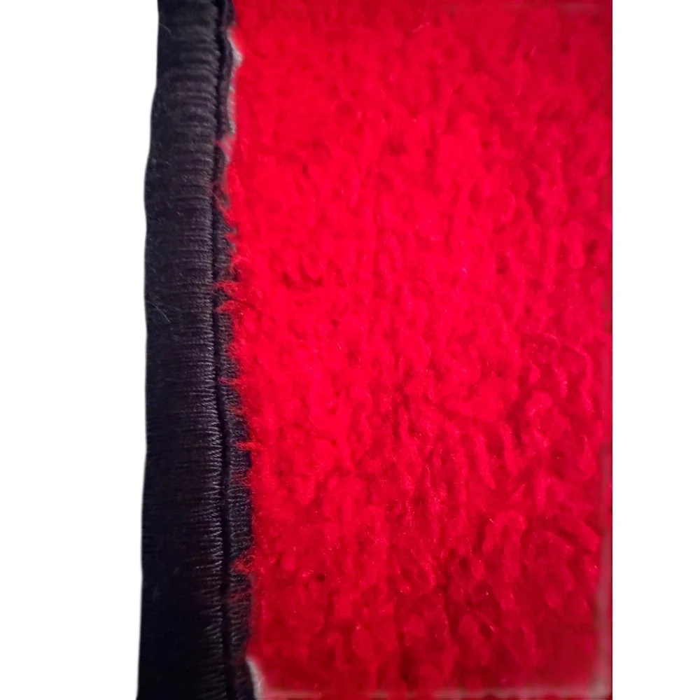Vintage San Marcos Blanket Red Black Tigers Big Cat Twin 88x57 HAS TAG